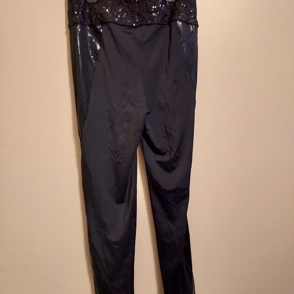 Balera 2 pc dancewear LA (12-14) black shiny set rn#64830 85%nylon 15%spandex - Picture 8 of 13